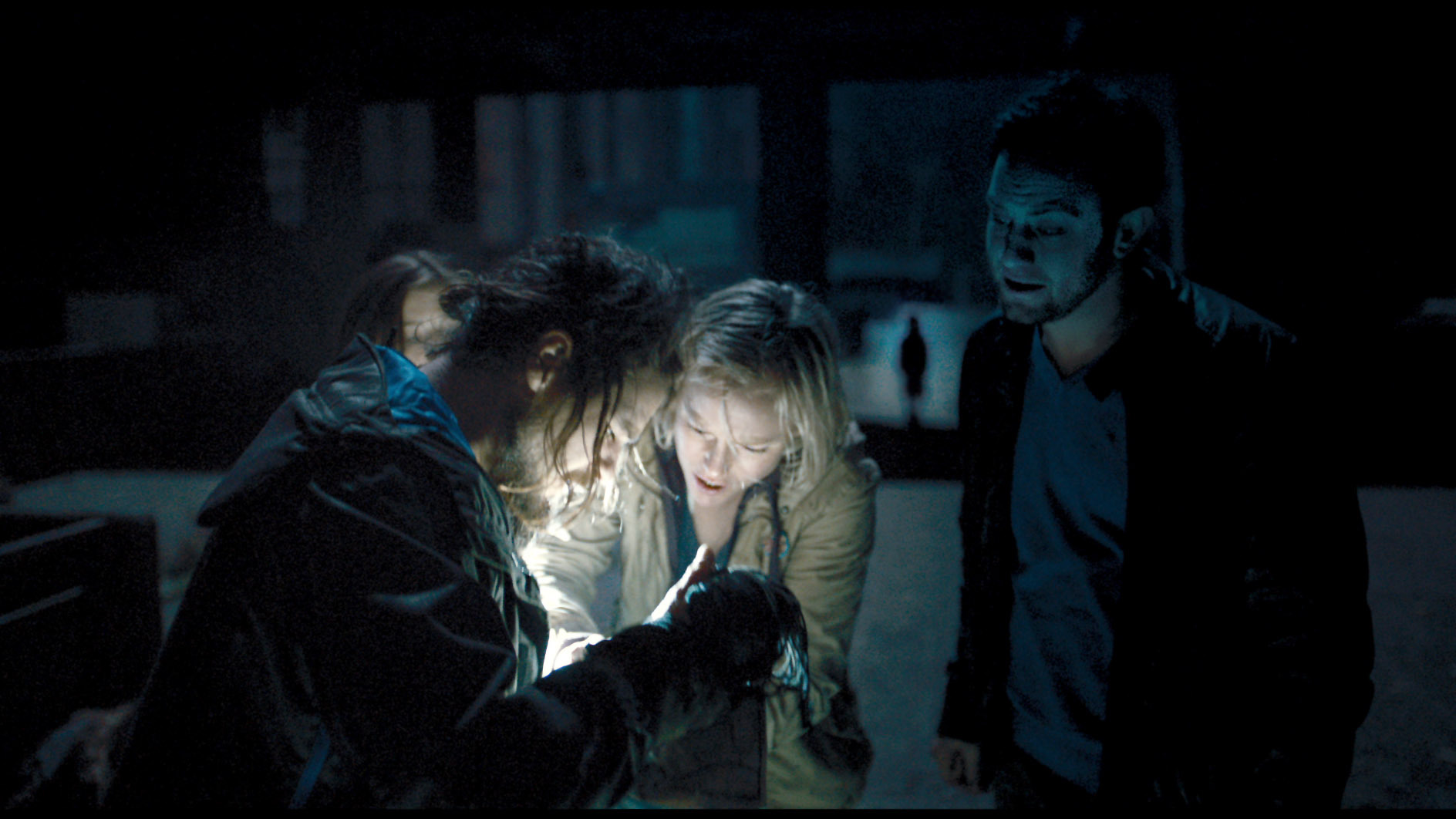 Still of Nathan Phillips, Jonathan Sadowski and Ingrid Bolsø Berdal in Cernobylio dienorasciai (2012)