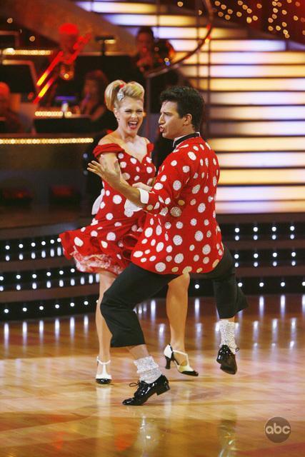 Still of Melissa Joan Hart and Mark Ballas in Dancing with the Stars (2005)