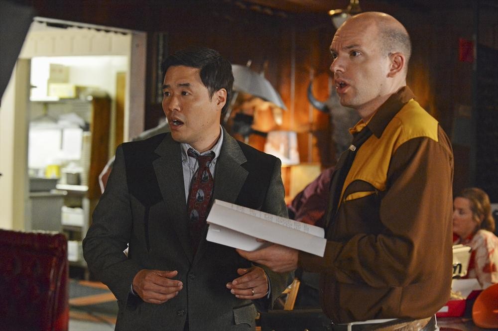 Still of Paul Scheer and Randall Park in Fresh Off the Boat (2015)