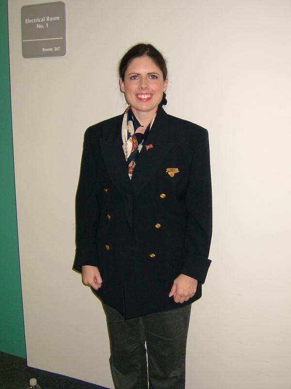 Airline attendant in 