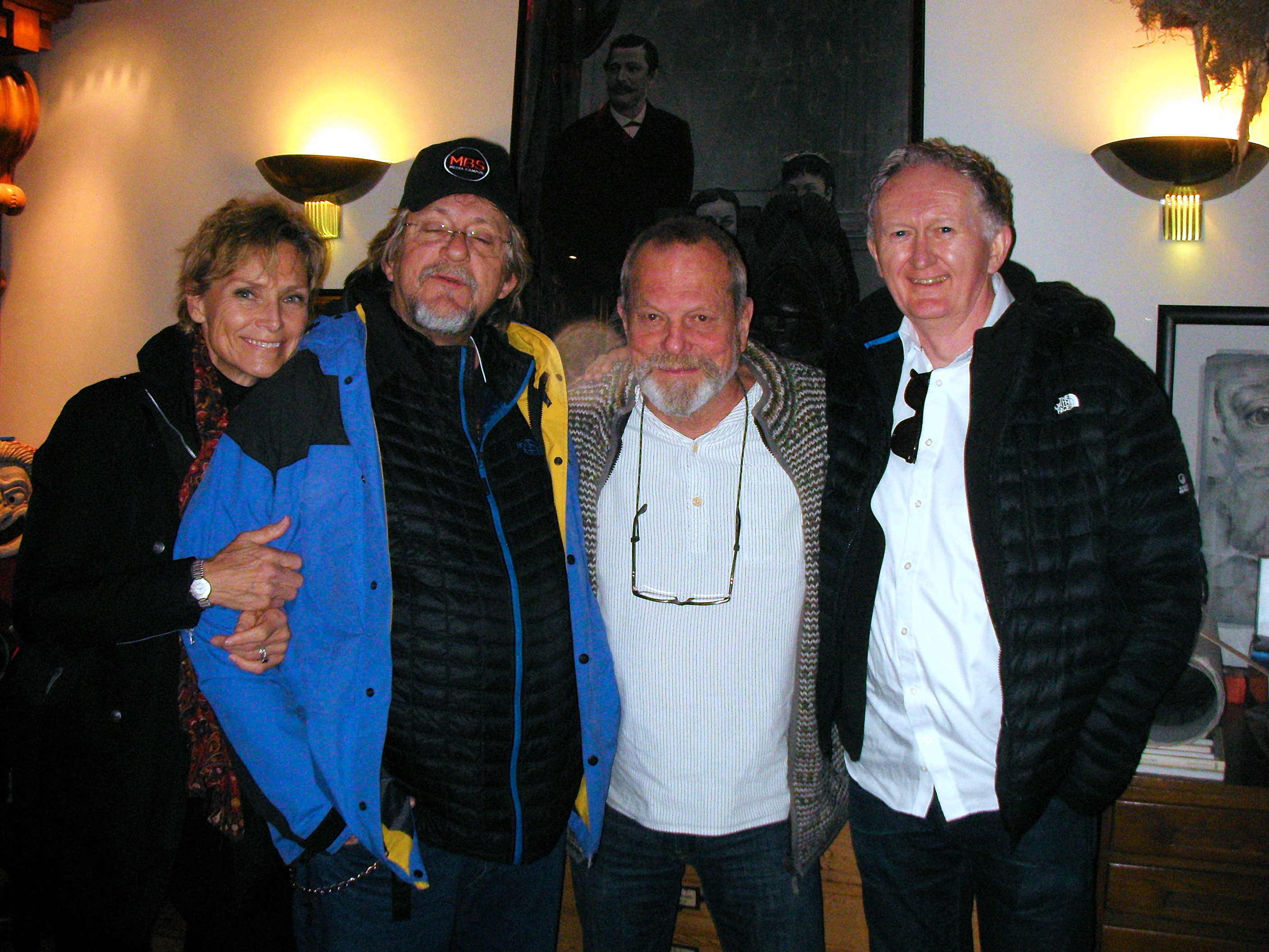 Jodie Bridgewater, Stephen Bridgewater, Terry Gilliam, Gerry Grennell, London 2015