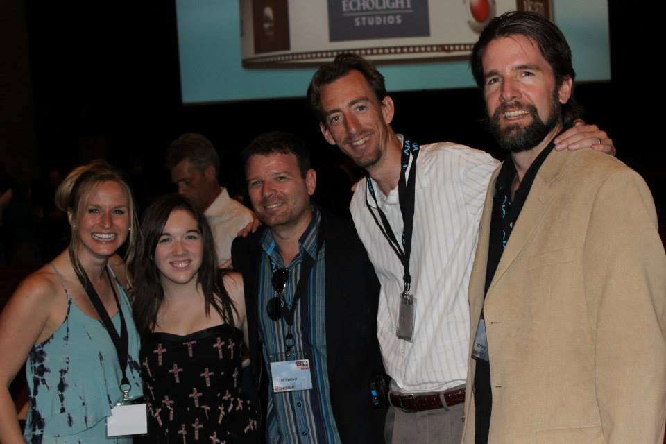 Tim at the 168 awards show with Actress Jenn Gotzon(Frost Nixon), Jordan Van Vranken (Bad Teacher), Producer Mike Wech (Seven-X) and DP Keith Sakora (20/20)