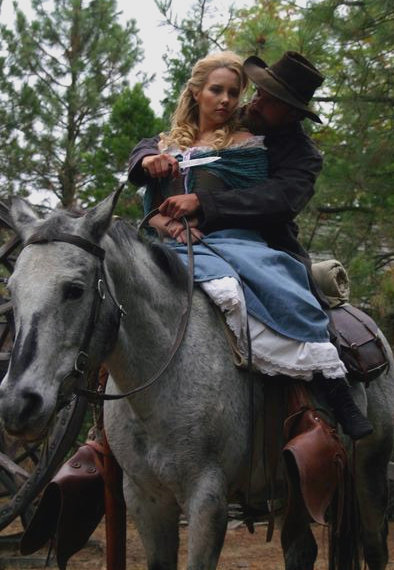 Cecilie Bull as Pearl on the set of Heathens and Thieves.