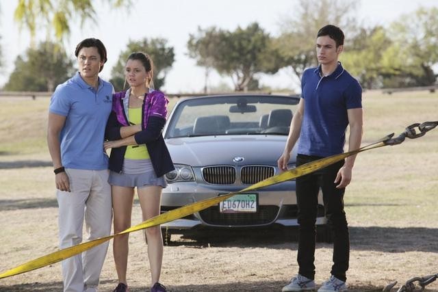 Still of Christian Alexander, Alexandra Chando, Blair Redford and Mercer Family in The Lying Game (2011)