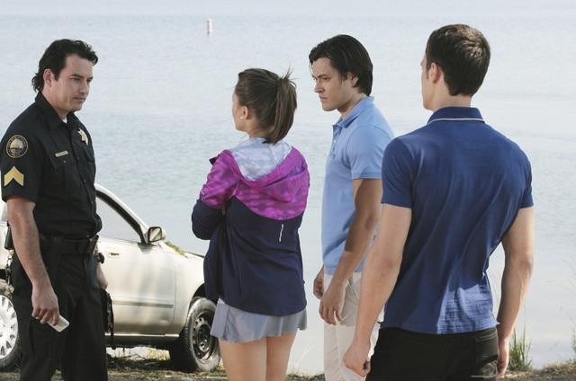 Still of Christian Alexander, Alexandra Chando, Blair Redford and Mercer Family in The Lying Game (2011)