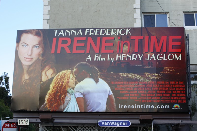 Irene in Time Sunset Blvd Billboard