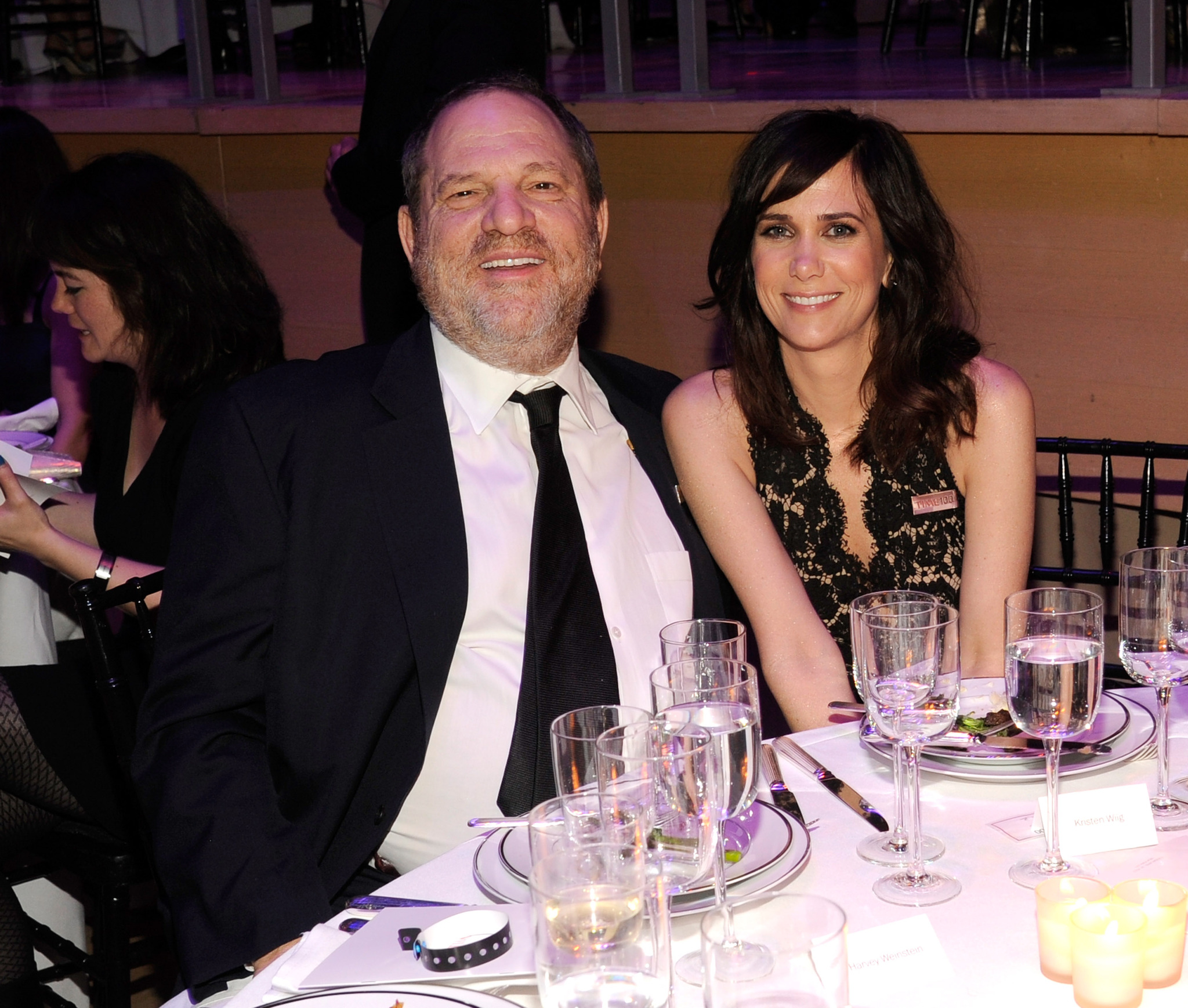 Harvey Weinstein and Kristen Wiig