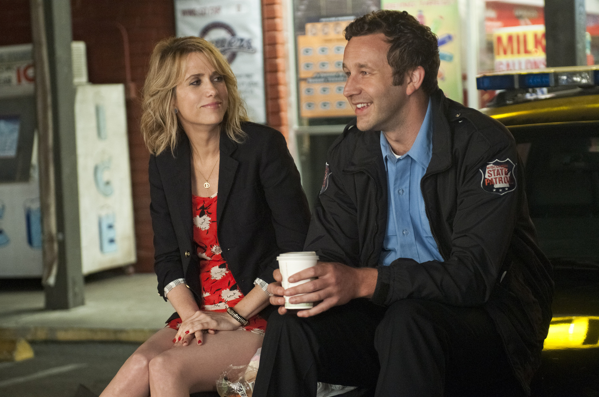 Still of Kristen Wiig and Chris O'Dowd in Sunokusios pamerges (2011)