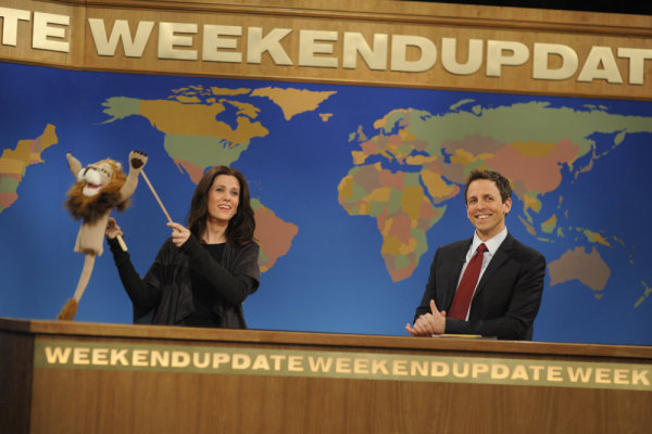 Still of Seth Meyers and Kristen Wiig in Saturday Night Live (1975)