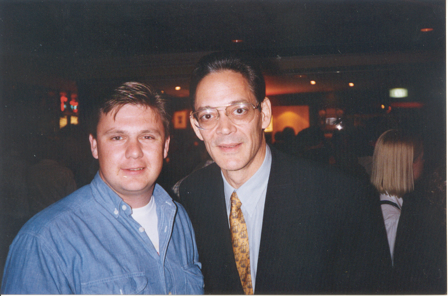 with Raul Julia on 