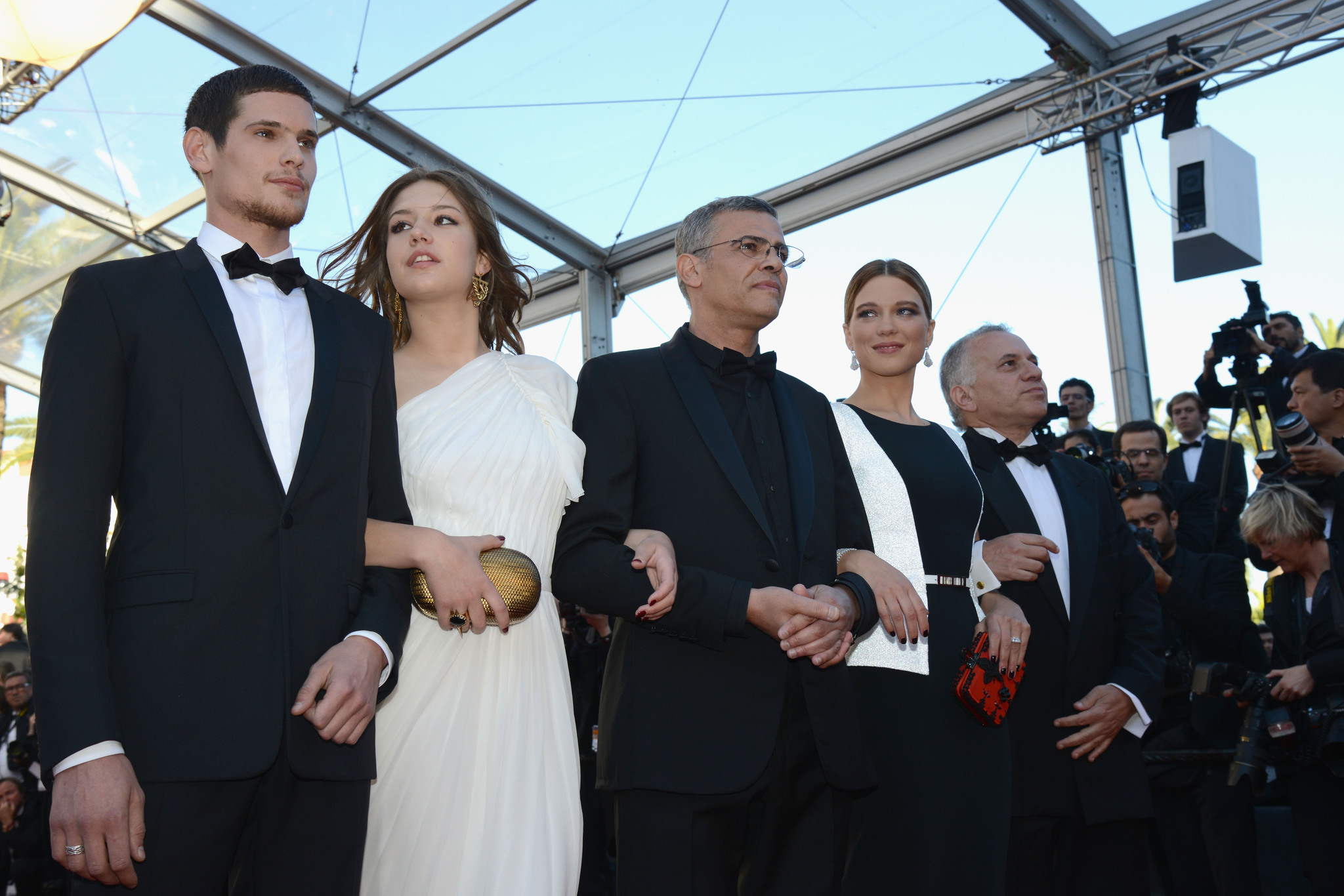 Abdellatif Kechiche, Brahim Chioua, Léa Seydoux, Adèle Exarchopoulos and Jérémie Laheurte at event of Zulu (2013)