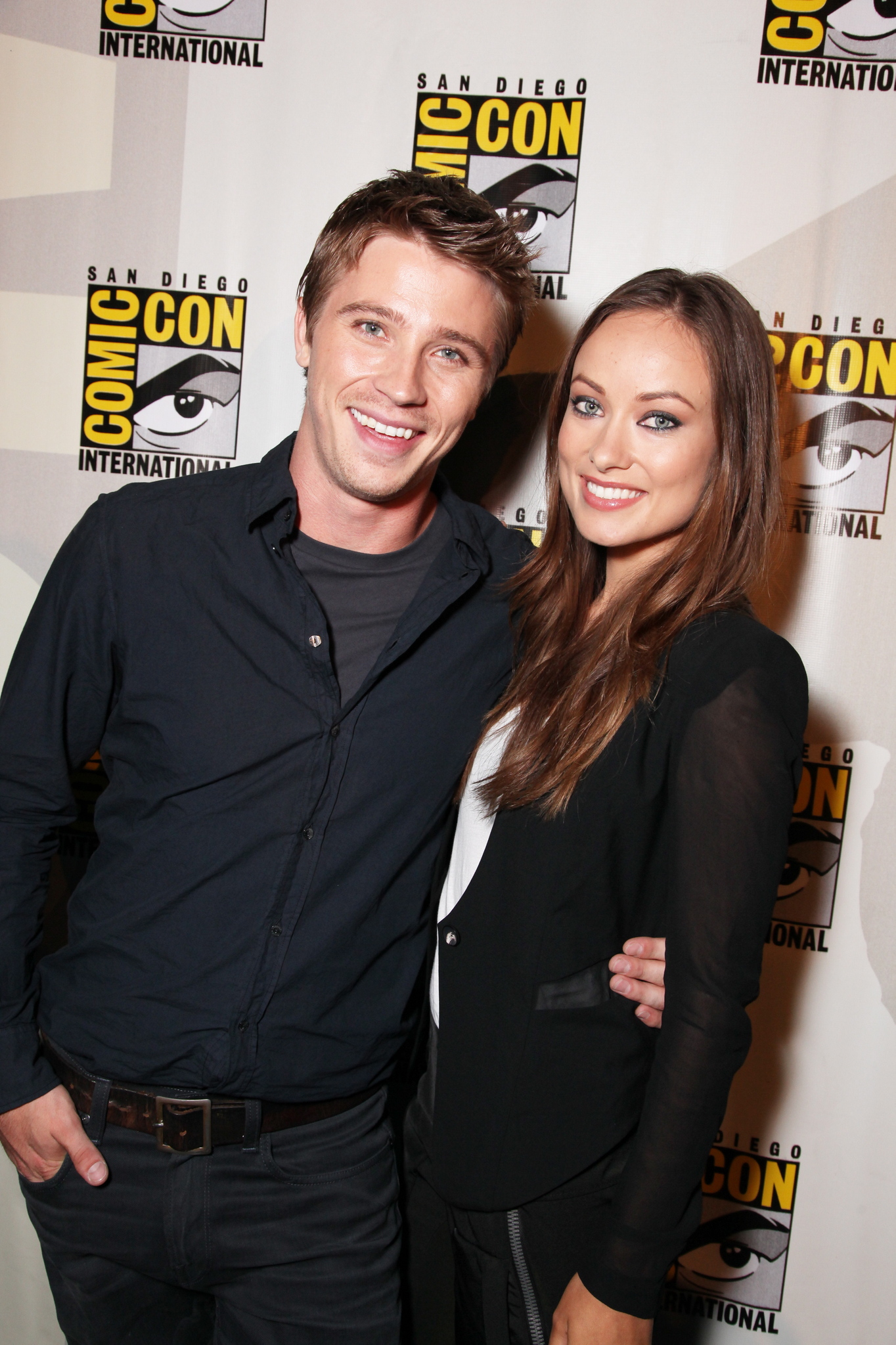 Olivia Wilde and Garrett Hedlund at event of Tronas: Palikimas (2010)