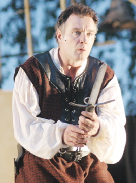 Sean Cullen as Macbeth, Shakespeare on the Sound, Rowayton, CT.