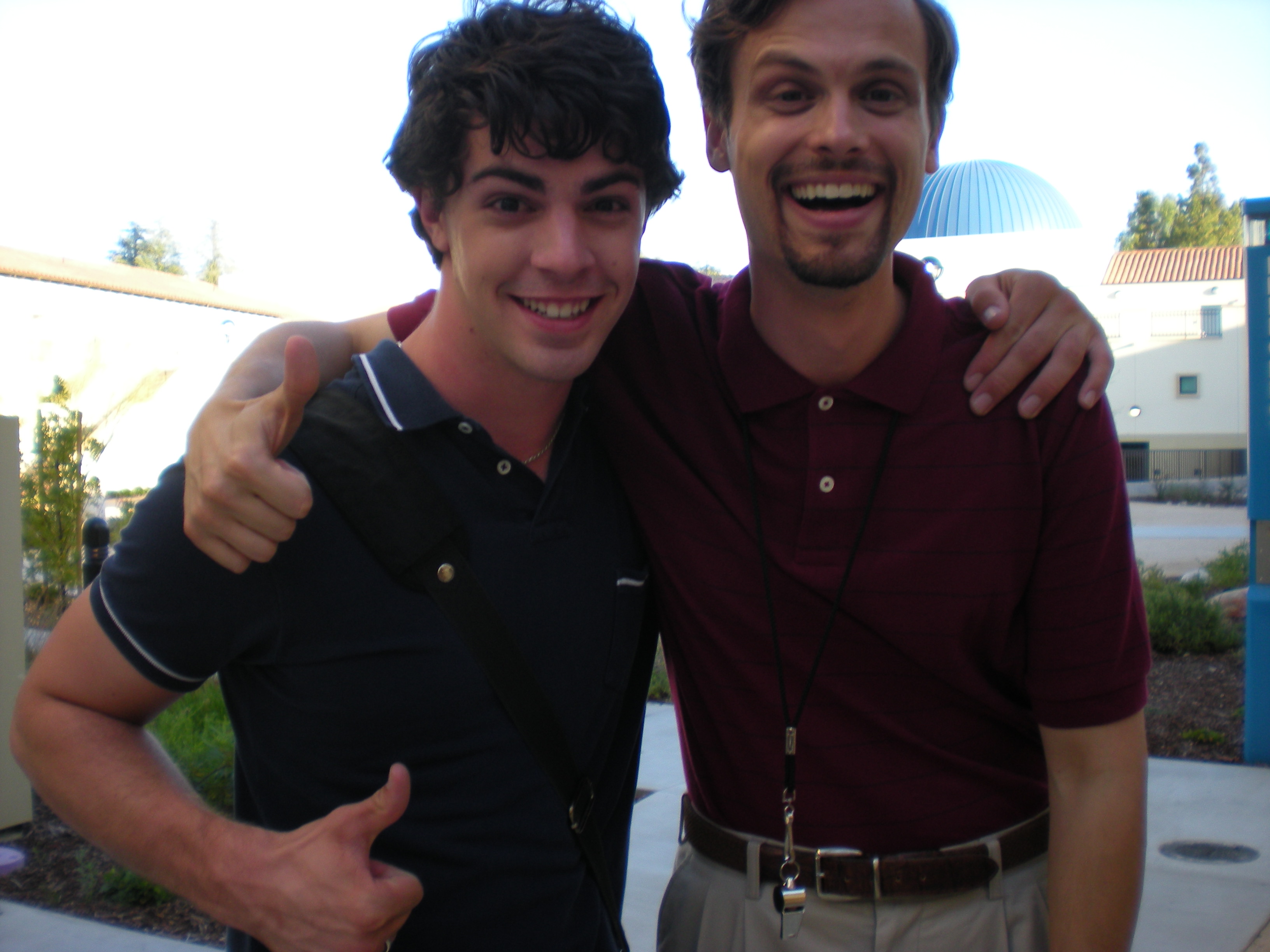 On the set of Excision with Matthew Gray Gubler.