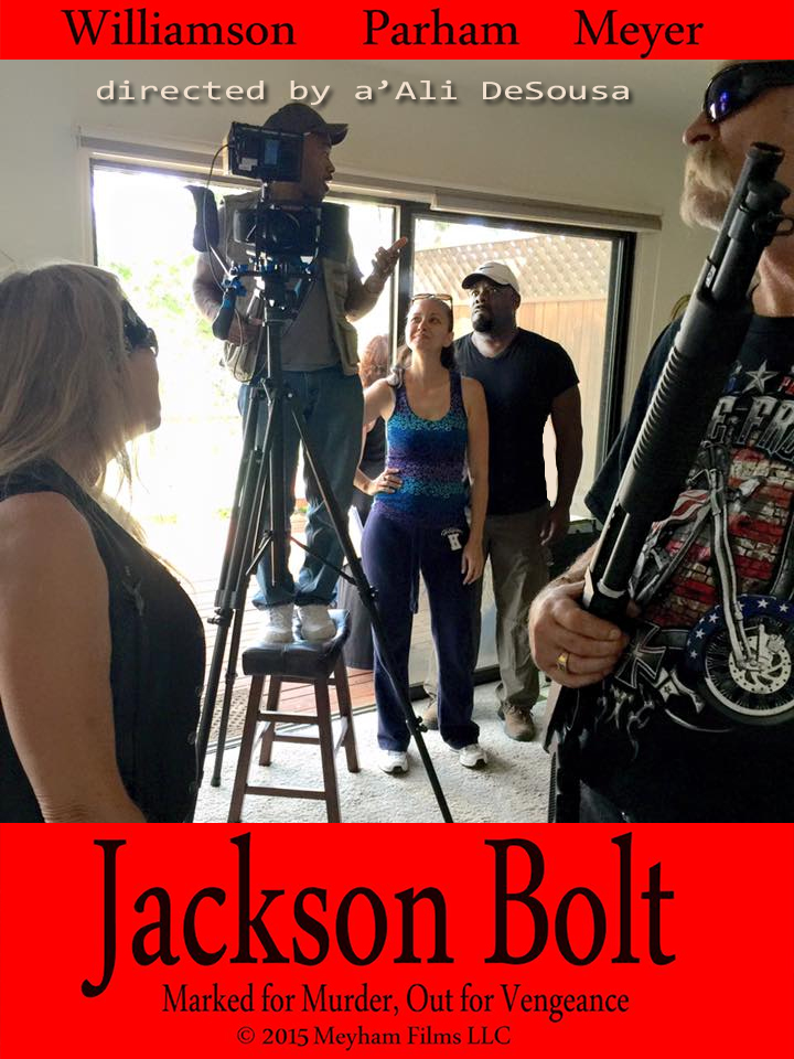 a'Ali DeSousa, Director filming new action thriller with Fred Williamson, Robert Parham & James E. Meyers.