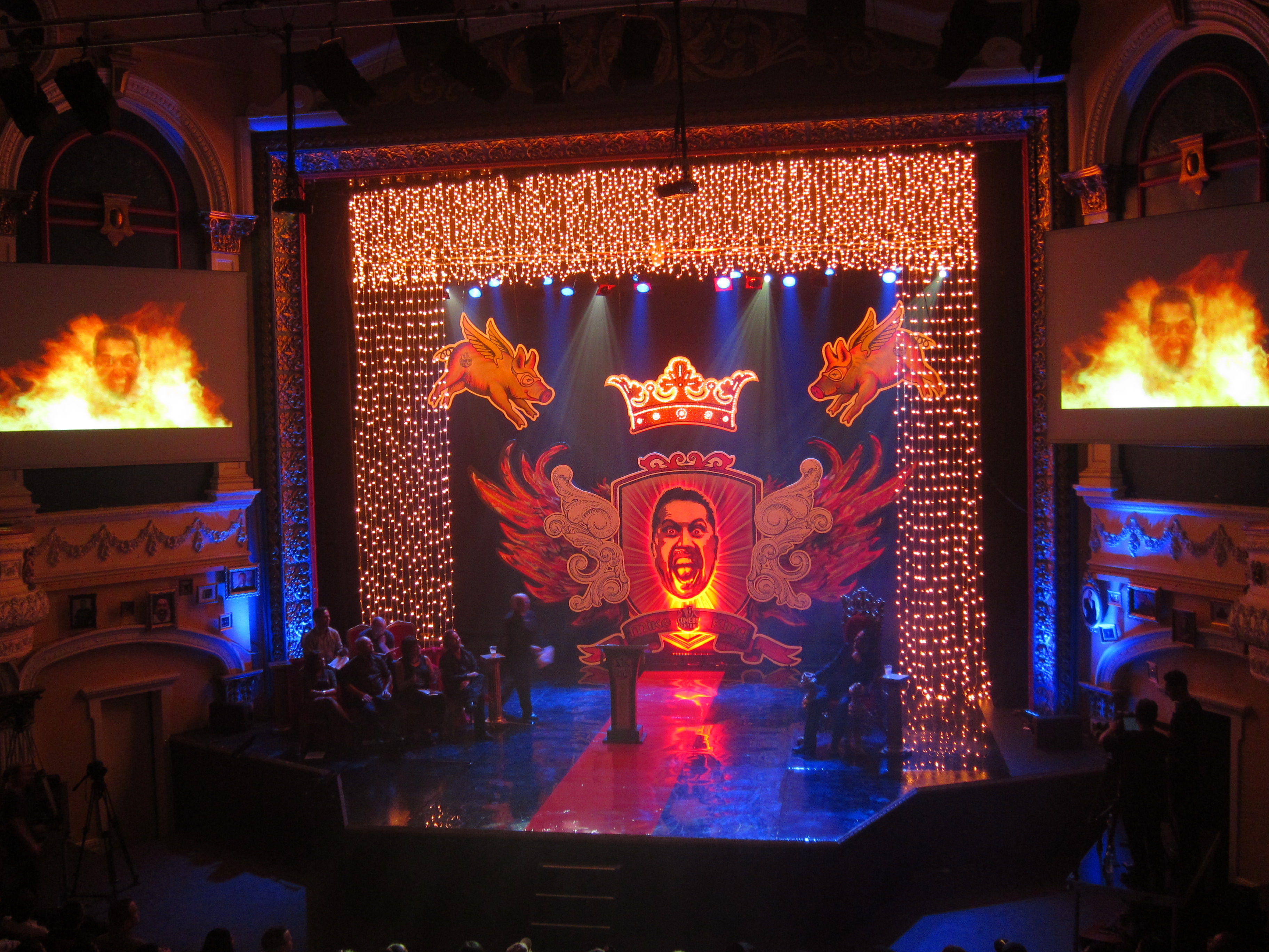 design and realisation for Comedy Central Roast of Mike King