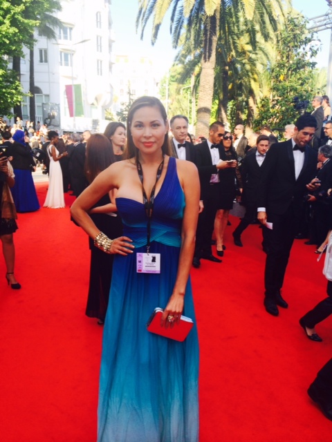 Radhaa Nilia attends Mr. Turner premiere at Cannes Film Festival, 2014.