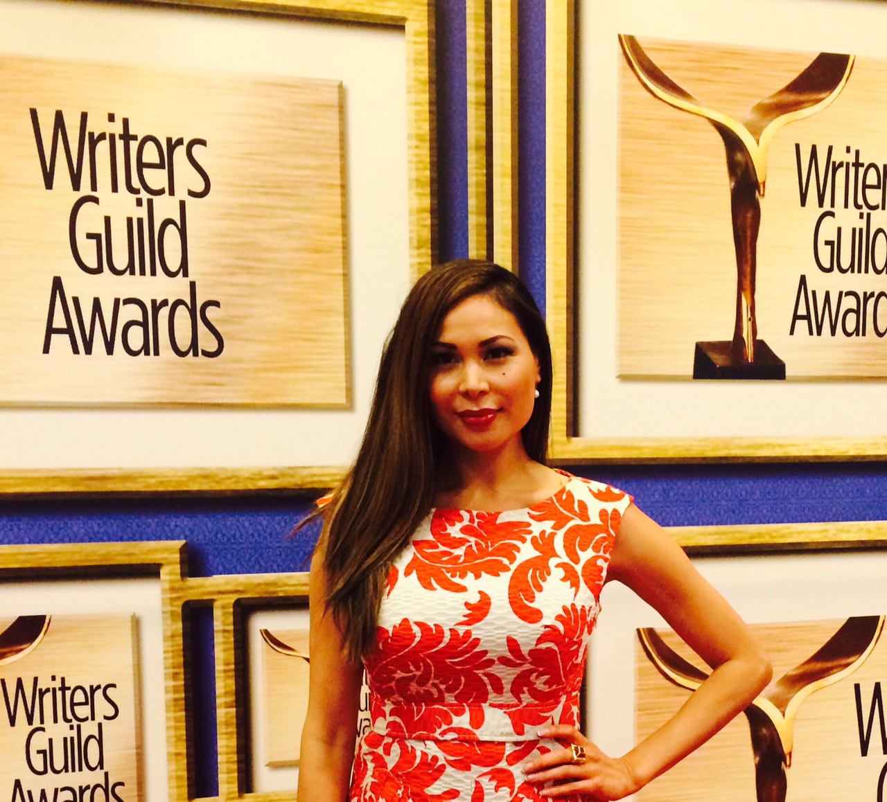 nd Radhaa Nilia at the Writer Guild Awards, 2014.