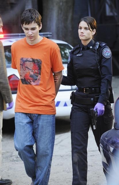 Still of Devon Bostick and Missy Peregrym in Rookie Blue (2010)