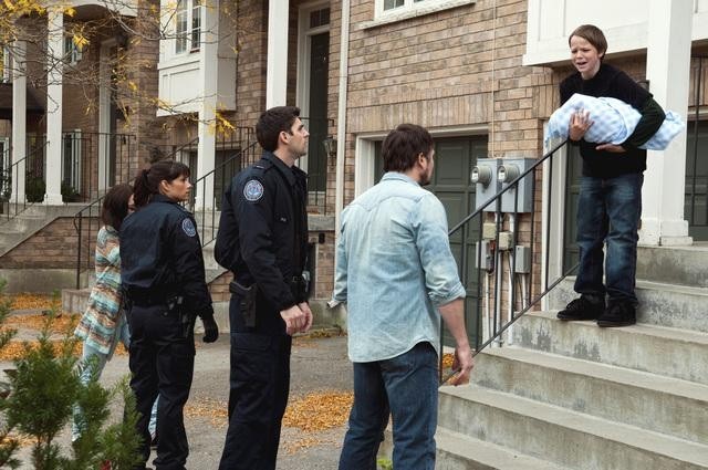 Still of Krista Bridges, Missy Peregrym, Jonathan Goad, Nicholas Kaegi and Travis Milne in Rookie Blue (2010)