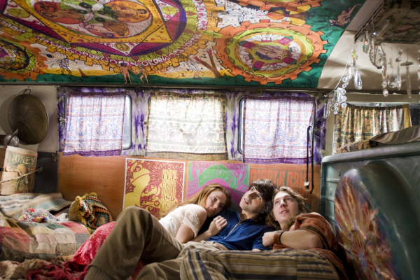Still of Paul Dano, Kelli Garner and Demetri Martin in Taking Woodstock (2009)