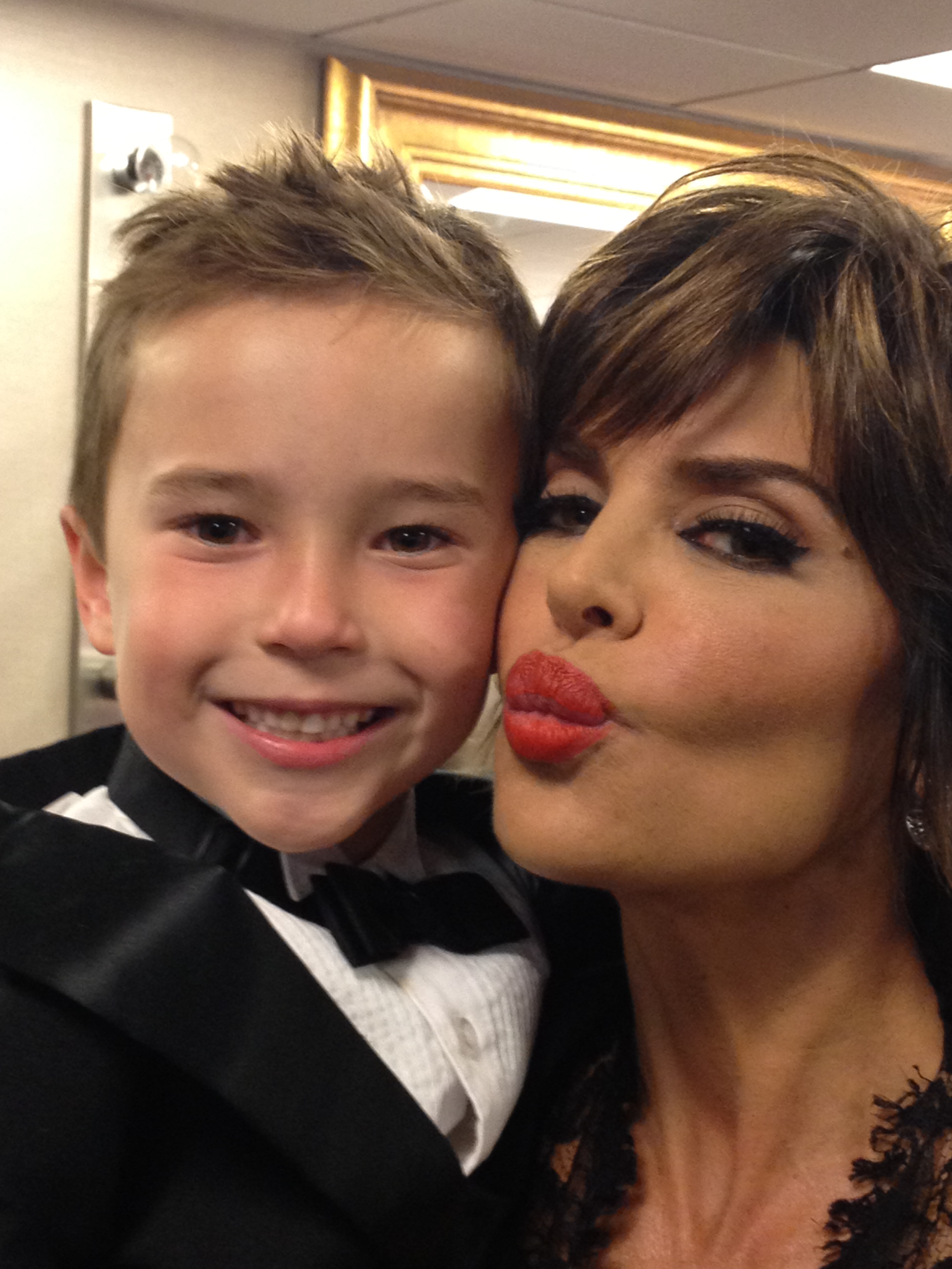 With Lisa Rinna at the Daytime Emmy Awards