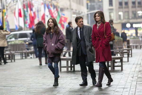 Still of Michael J. Fox, Betsy Brandt and Juliette Goglia in The Michael J. Fox Show (2013)