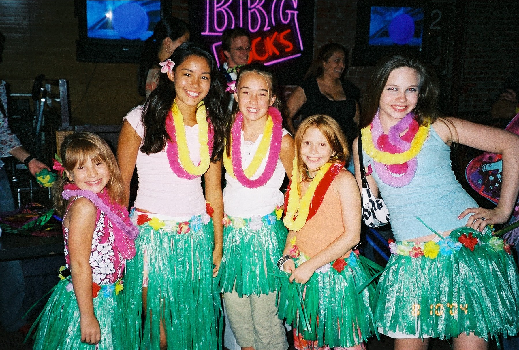 Lilo and Stitch Cast (Jillian Henry, Lili Ishida, Kali Whitehurst, Liliana Mumy, Daveigh Chase) Wrap Party 2004 Los Angeles