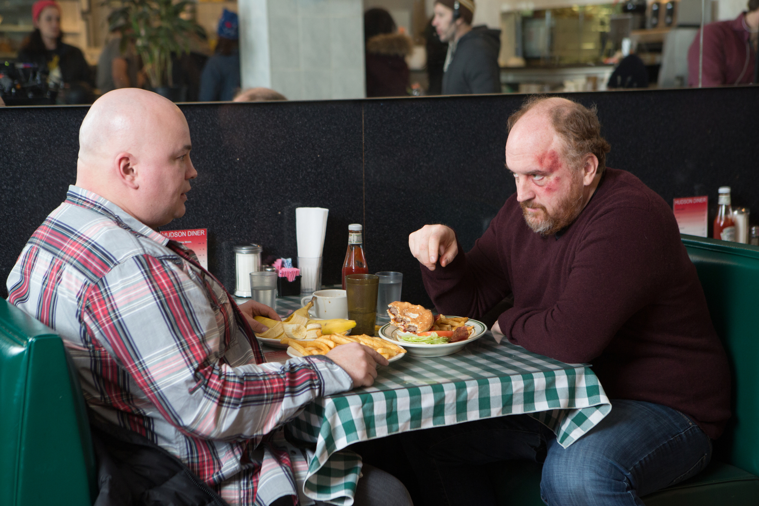 Still of Louis C.K. and Robert Kelly in Louie (2010)