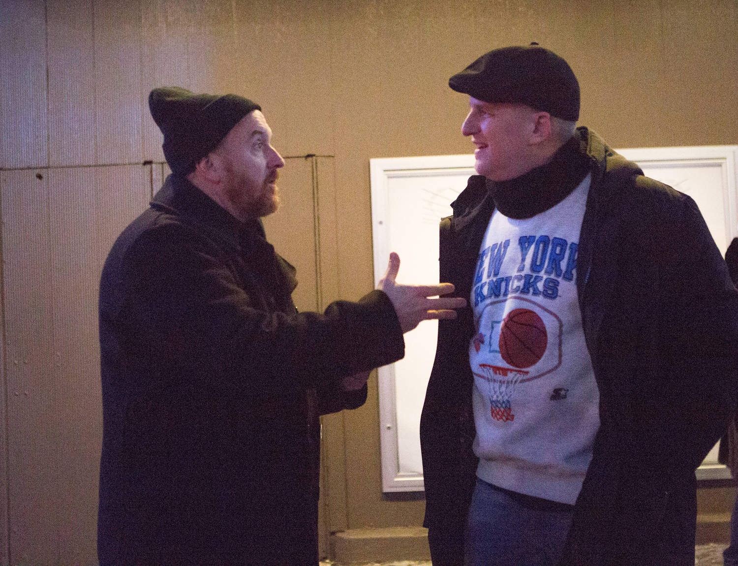 Still of Michael Rapaport and Louis C.K. in Louie (2010)