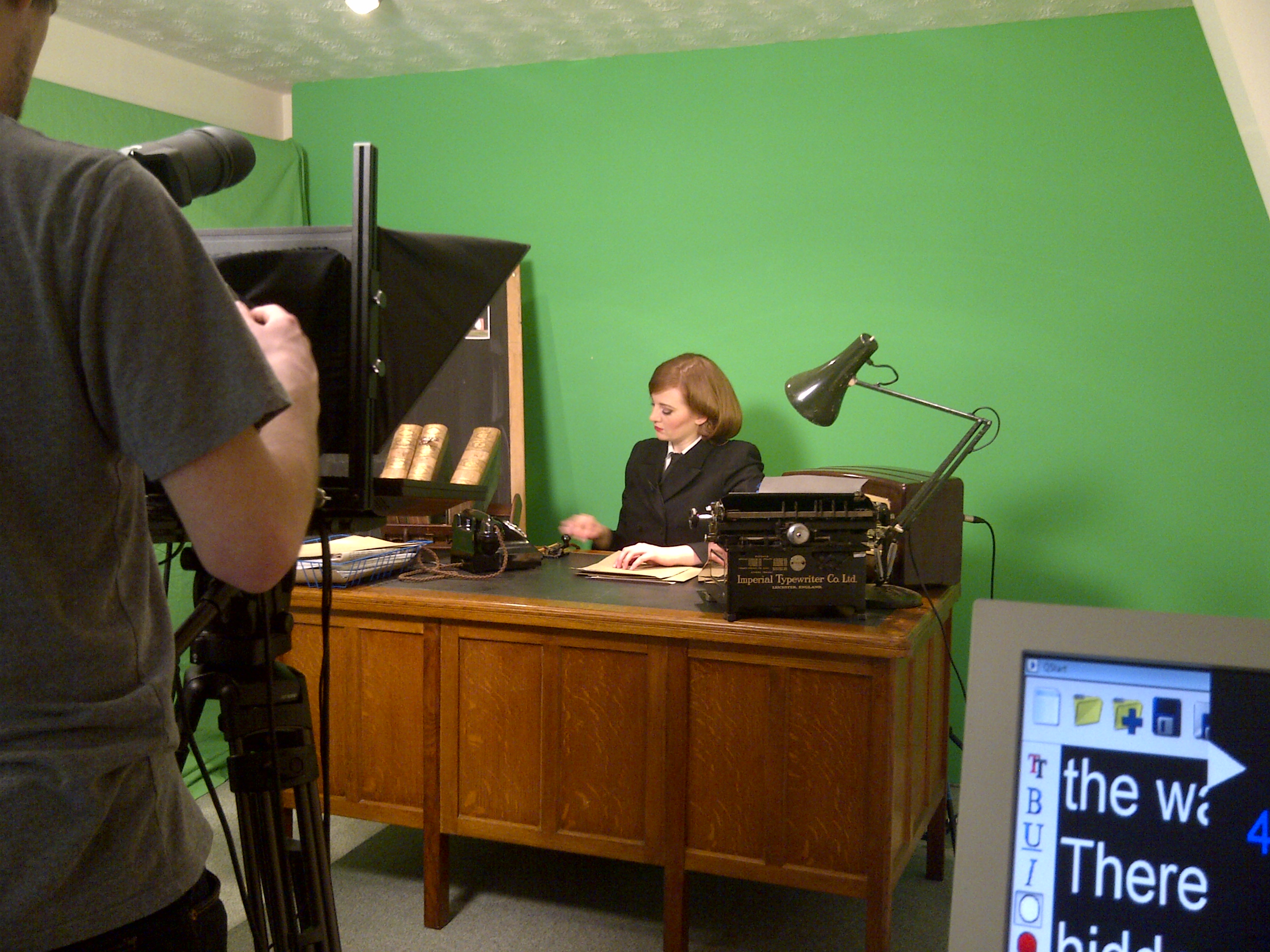 Filming Tour Video at Bletchley Park