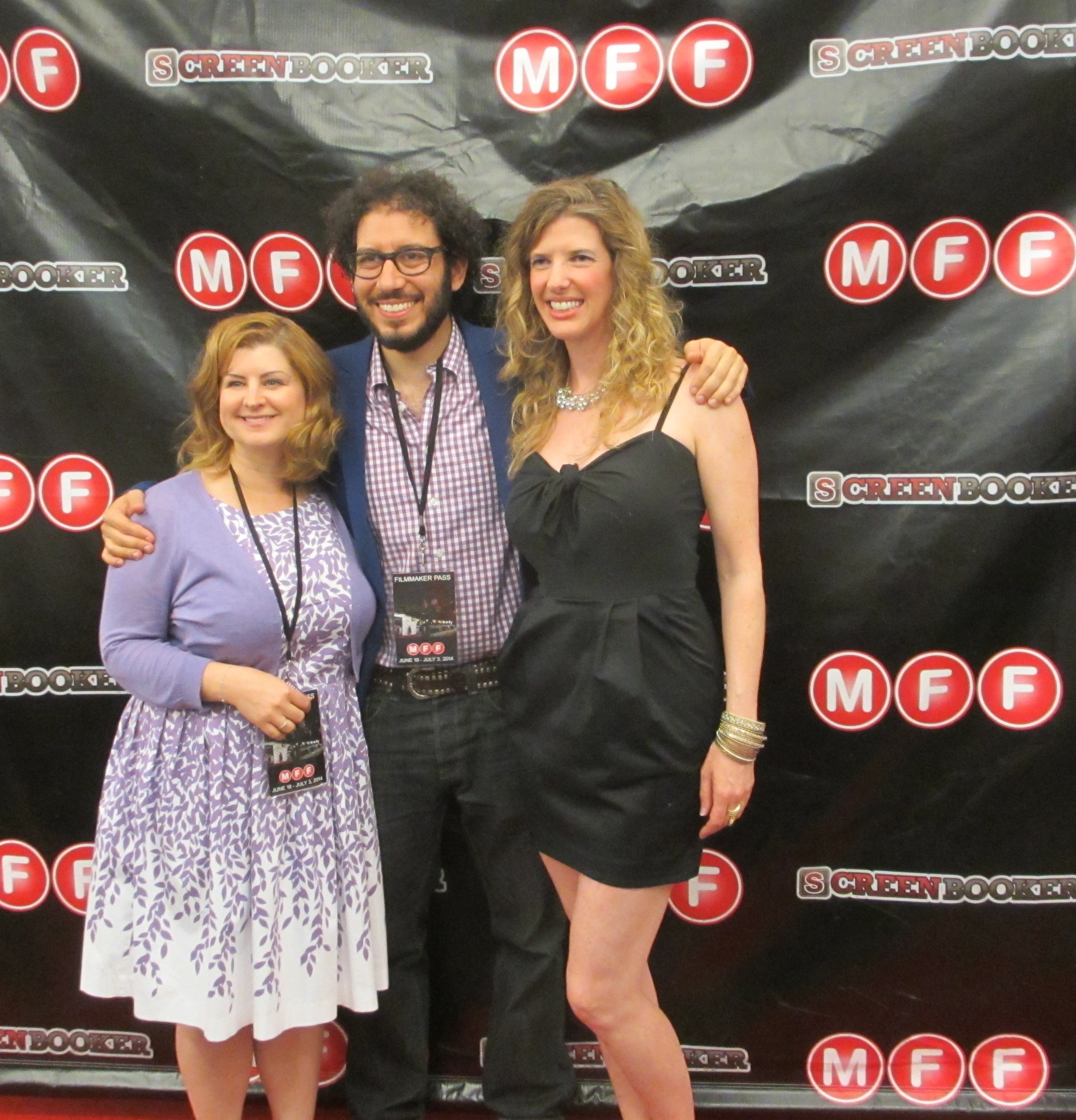 Producers of CHASING TASTE left to right: Maitely Weismann, Sean Gannet, Ashley Wren Collins. At the 2014 Manhattan Film Festival.