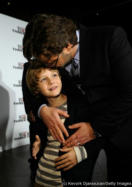 THE NEXT THREE DAYS Screening, Los Angeles, California arrivals with Ty Simpkins and Russell Crowe