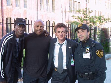 Guy A. Fortt with Sean Penn & Michael Wright in the movie 