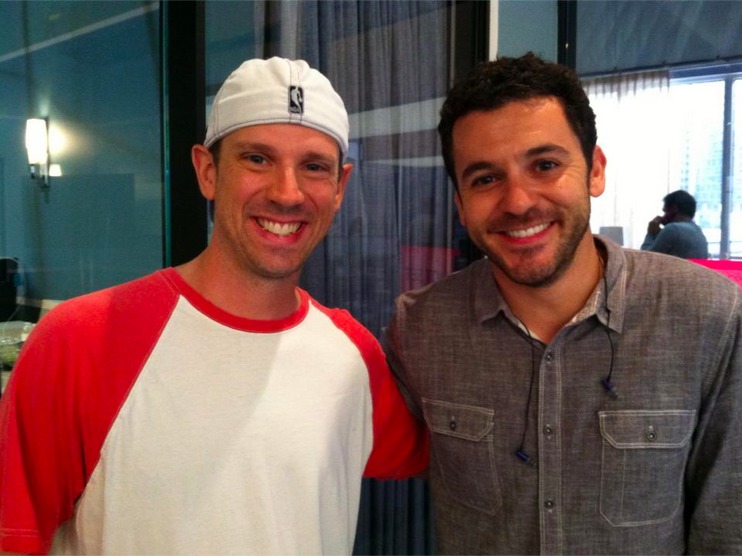 Brandon w/ director Fred Savage on set of 