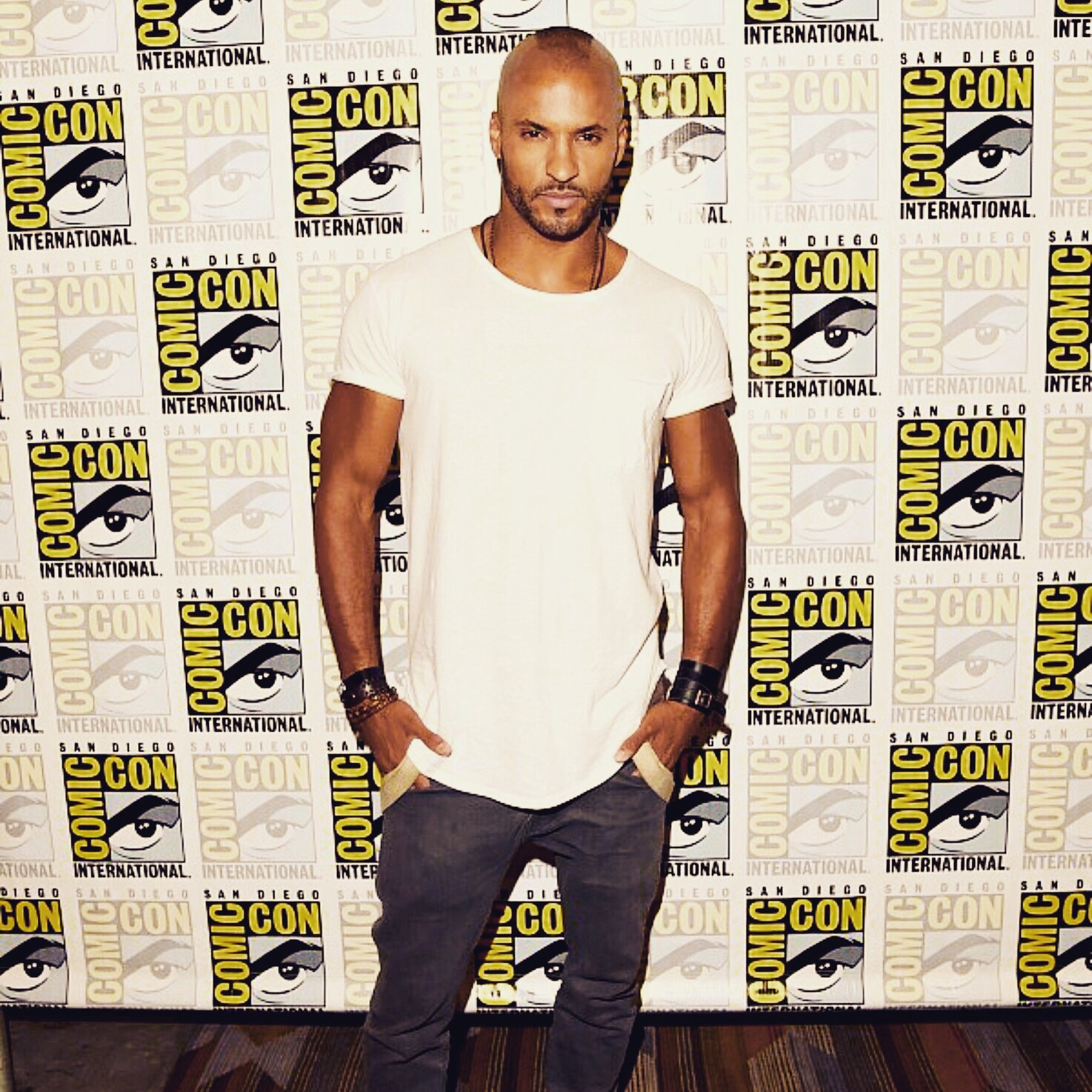 Ricky Whittle at The100 press junket for San Diego comic con 2015