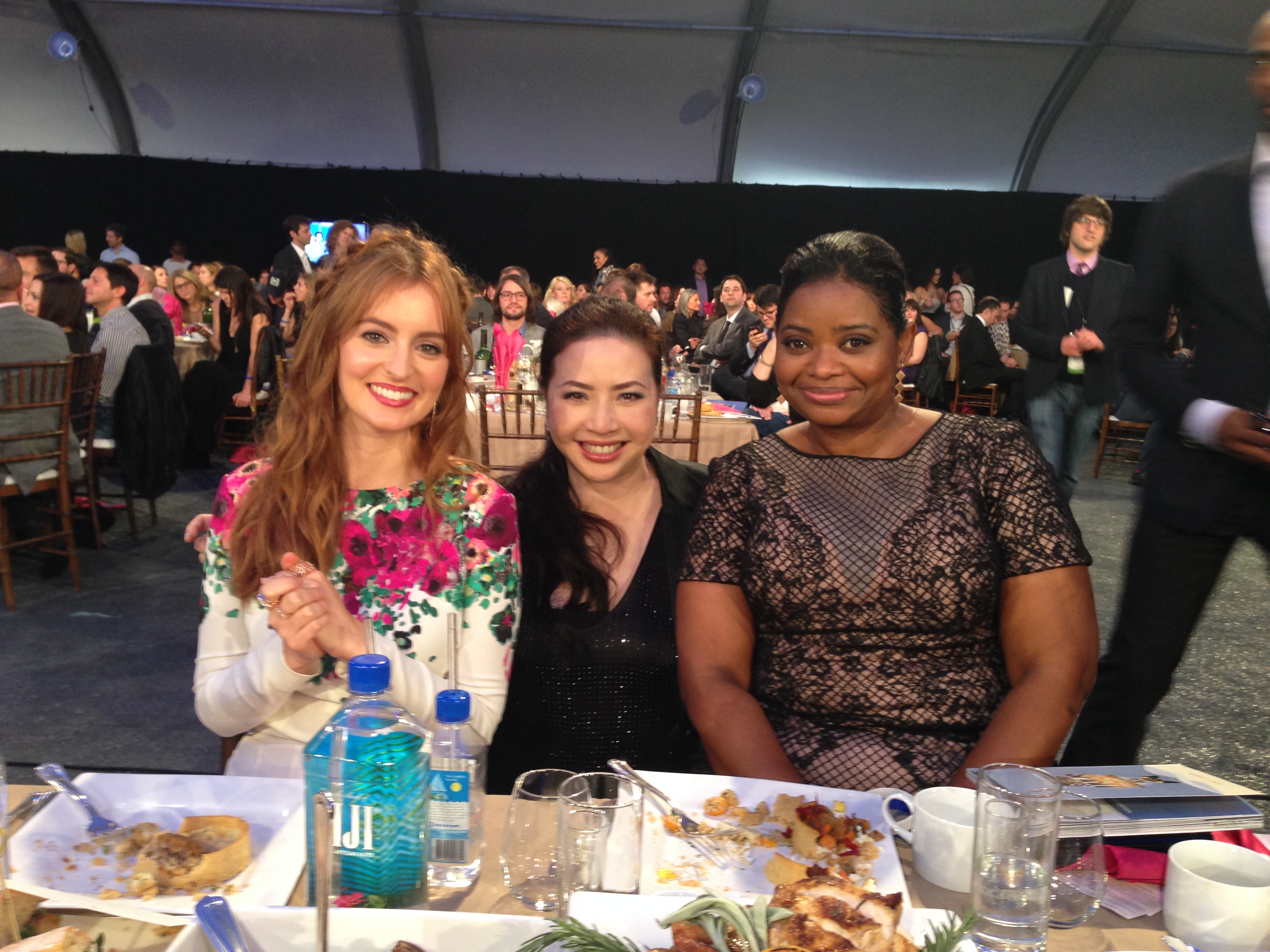 Spirit Awards 2014 with Ahna O'Reilly and Octavia Spencer