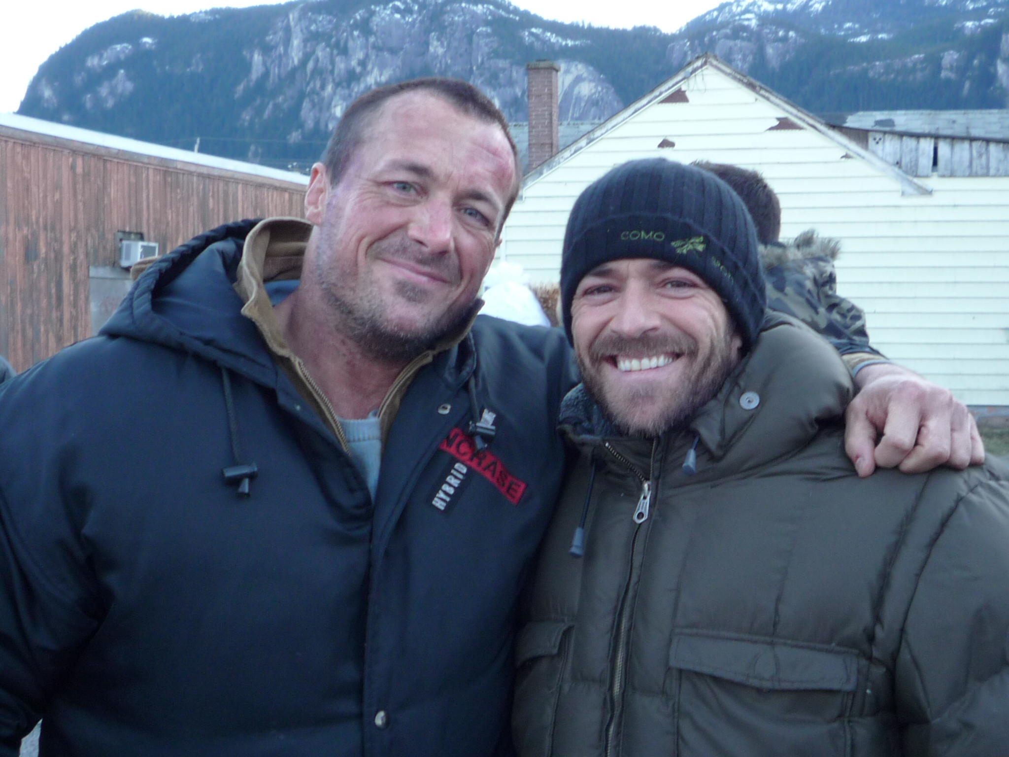 With Luke Perry in ungodly-cold Squamish, BC for 