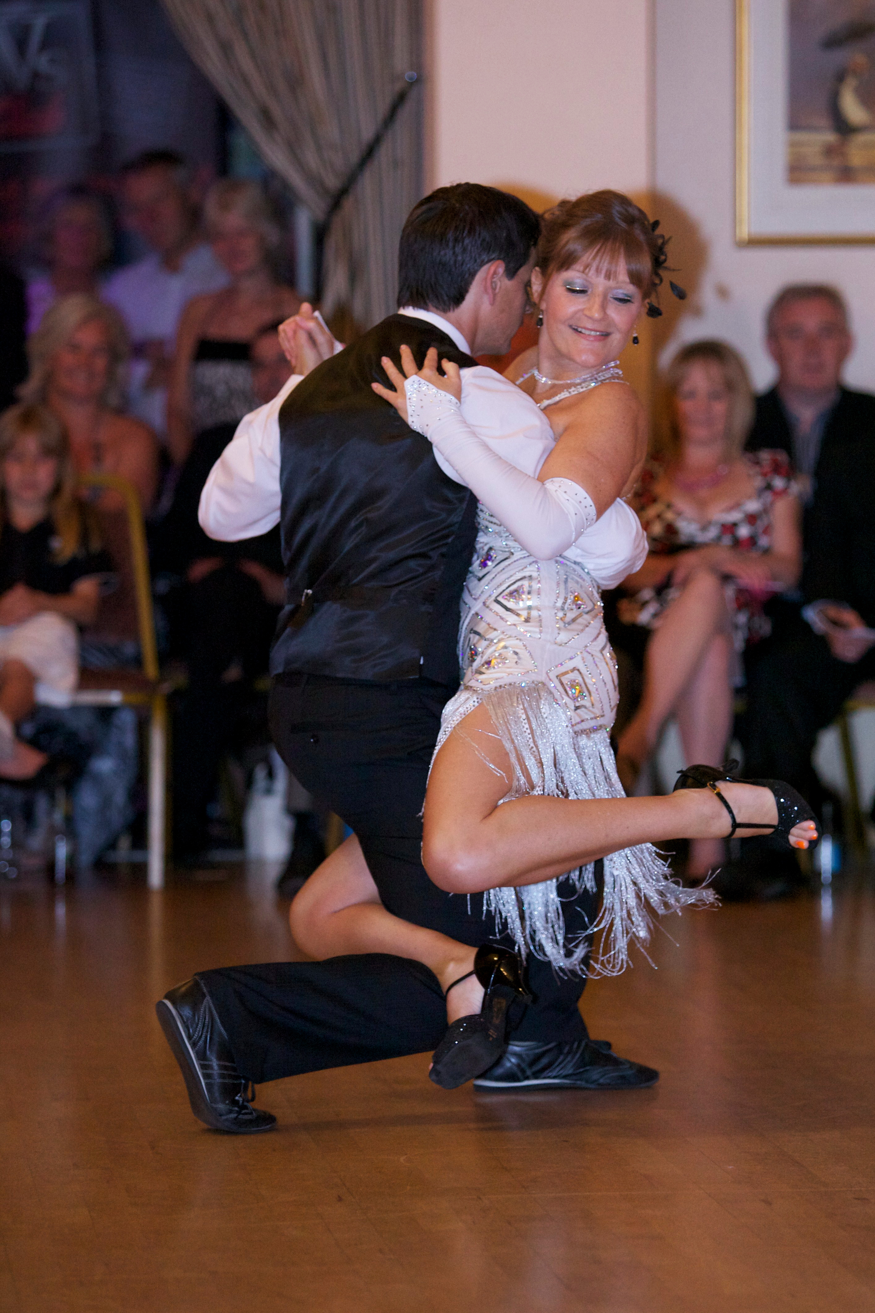 Taken while performing the Argentine Tango at 'Business Come Dancing', which I foolishly entered in 2012 but loved the dance... though lots to say about my partner... just not here.