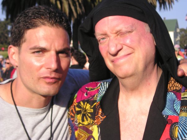 Eric Brenner with rock legend Buzzy Linhart at The San Francisco Blues Festival in 2006.