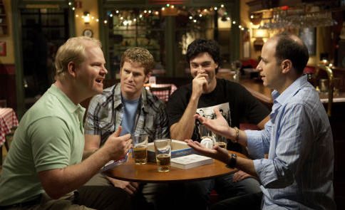 Still of Jim Gaffigan, Kyle Howard, Jamie Kaler and Michael Bunin in My Boys (2006)