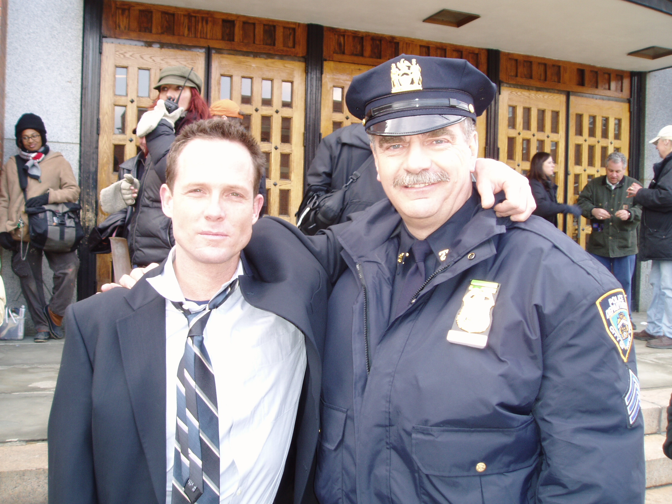 With Dean Winter on the set of 