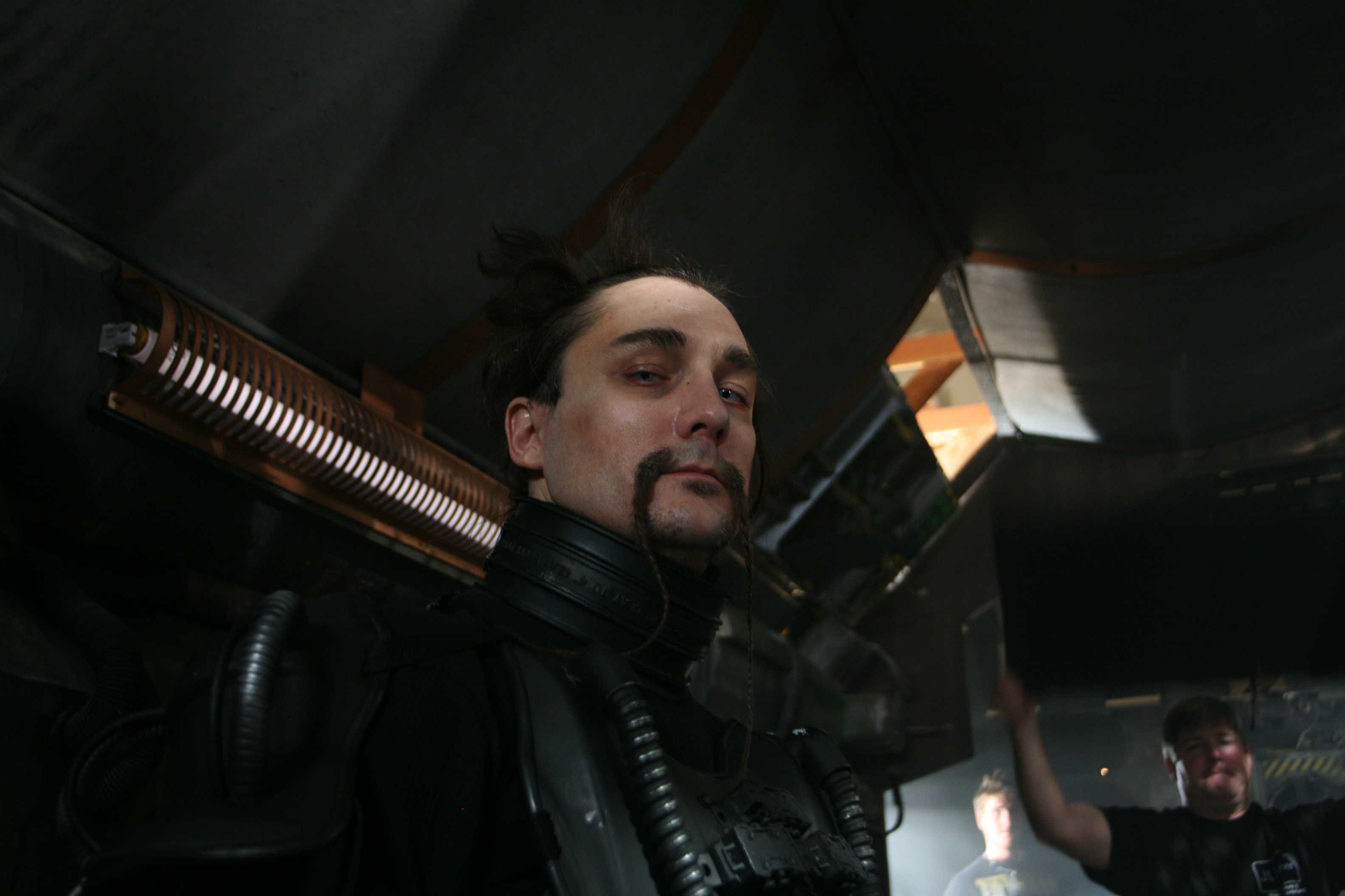 John Alton as Nephilim Infiltrator on the set of 