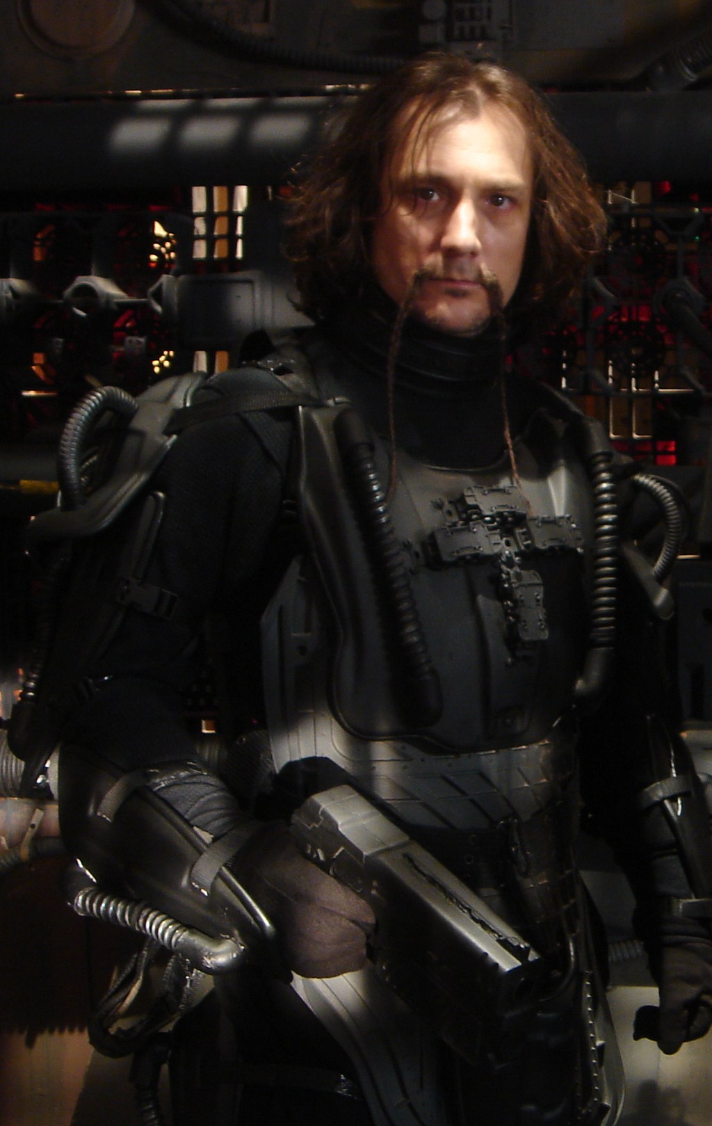 John Alton as Nephilim Infiltrator Lieutenant Clone on the set of 