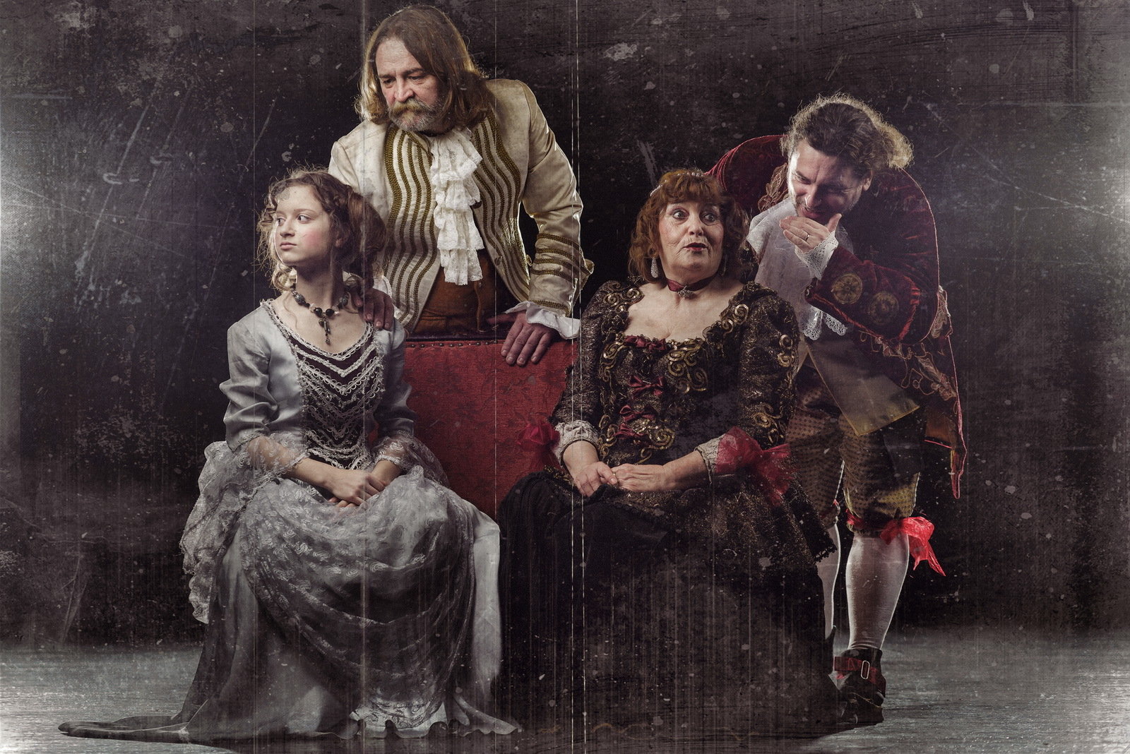 Still of Attila Bocsárszky, Csaba László Eröss, Andrea Ivett Eröss and Mária Kövesdi Szabó in Benyovszky, the rebel count (2015)