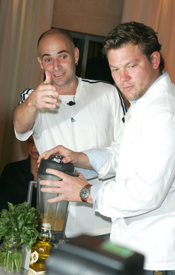 Andre Agassi and Tyler Florence
