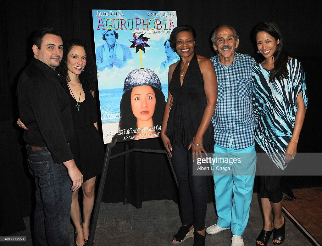 Director Richard Montes, Actress/writer/producer Jade Puga with actress Lisa Rennee Pitts, Pepe Serna, Chuti Tiu.
