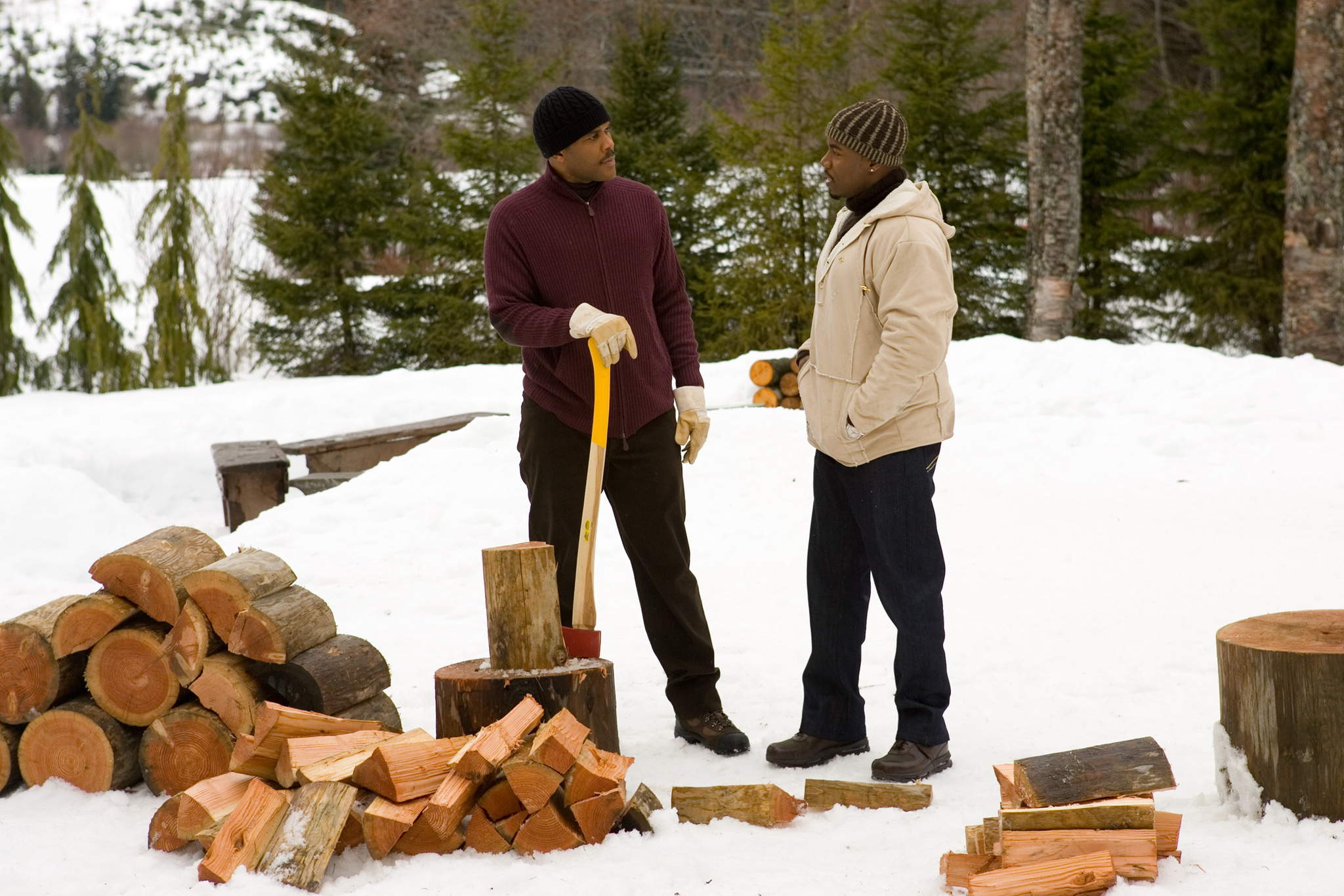 Still of Michael Jai White and Tyler Perry in Why Did I Get Married? (2007)