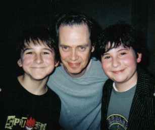 Mitchel Musso & I used to make crazy little movies and show them to Steve Buscemi. He patiently watched and commented on them. Kathy Musso took this photo of us.