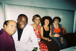 Danny DeVito, Eddie Clark, Leslie J. Frye and Rhea Perlman- 